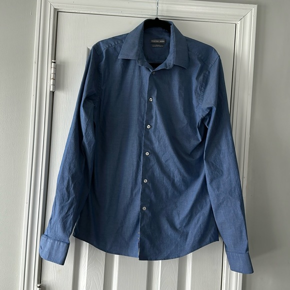 Geoffrey Beene Men's Slim Fit Easy Care Short Sleeve Button-Down Shirt - View #2